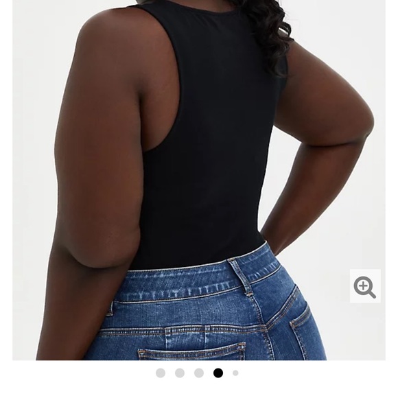 Torrid black V Neck tank top size 4X new - Picture 4 of 6